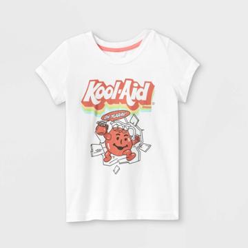 Girls' Kool-aid Short Sleeve Graphic T-shirt - White