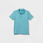 Boys' Striped Golf Polo Shirt - All In Motion Turquoise Heather
