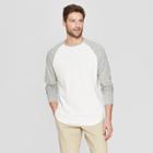 Men's Regular Fit Long Sleeve Baseball T-shirt - Goodfellow & Co Gray