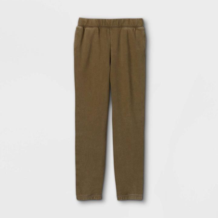 Girls' Fleece Jogger Pants - Art Class Olive