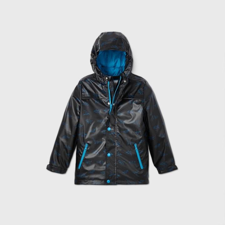 Boys' 3-in-1 Rain Jacket - Cat & Jack Black