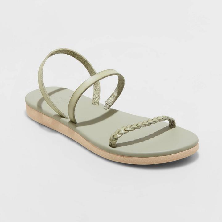 Women's Tommie Triple Strap Sandals - Universal Thread Green