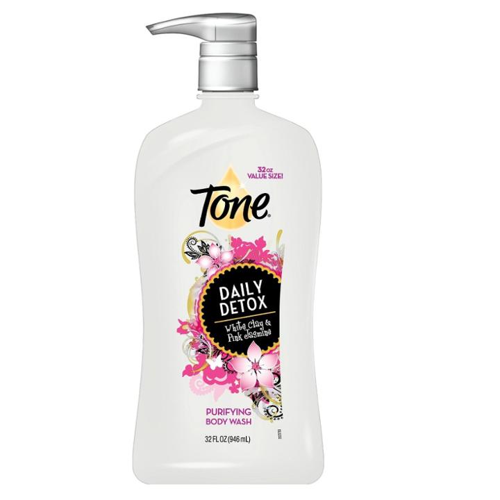 Tone Daily Detox White Clay And Pink Jasmine Purifying Body Wash