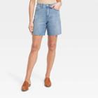 Women's High-rise Vintage Bermuda Jean Shorts - Universal Thread Blue