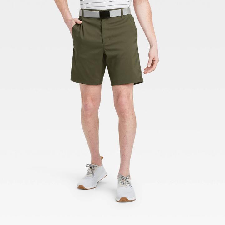 Men's Cargo Golf Shorts - All In Motion Olive Green 30, Men's, Green Green