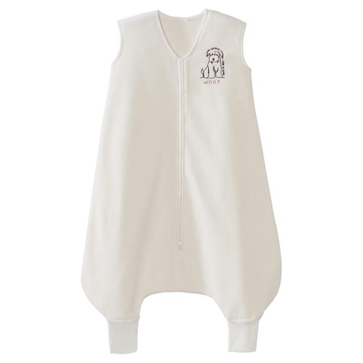 Halo Innovations Halo Sleepsack Big Kids' Wearable Blanket Micro-fleece - Cream Dog Woof 2/3t, Ivory Dog Woof