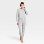 Women's Thermal Pajama Set - Stars Above Gray