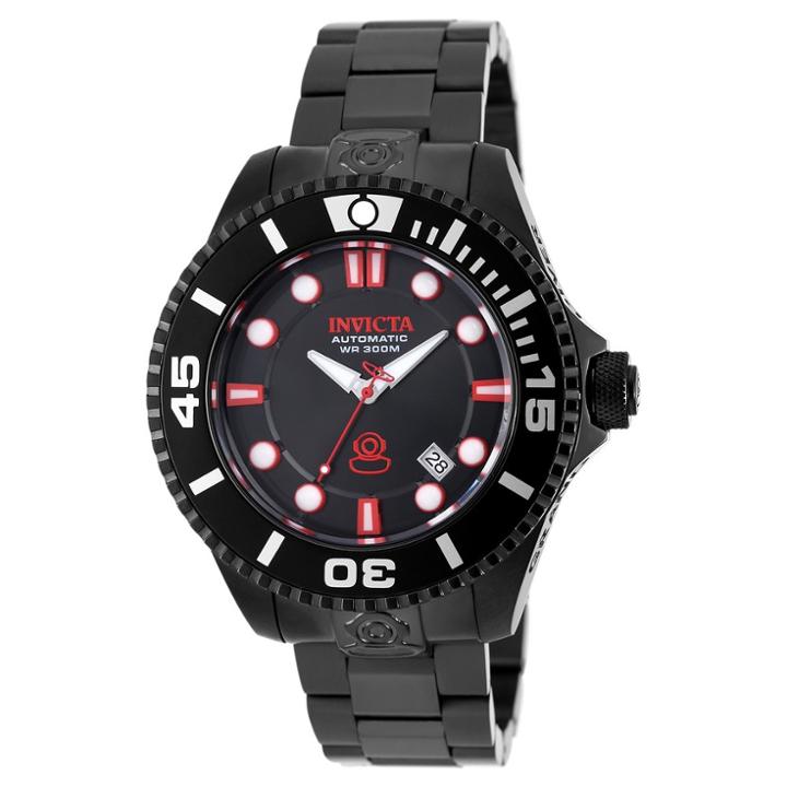 Men's Invicta 19809 Pro Diver Automatic Three Hand Dial Watch - Black