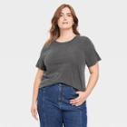Women's Plus Size Short Sleeve T-shirt - Universal Thread Gray