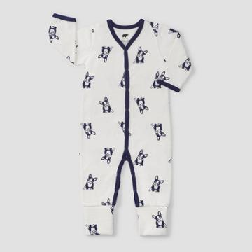Layette By Monica + Andy Baby Boys' Top Dog Print Pajama Romper - Blue