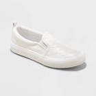 Girls' Hailey Slip-on Apparel Sneakers - Cat & Jack White
