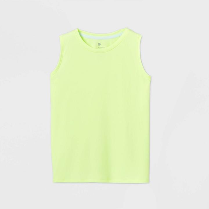 Girls' Muscle Tank Top - All In Motion Bright Yellow