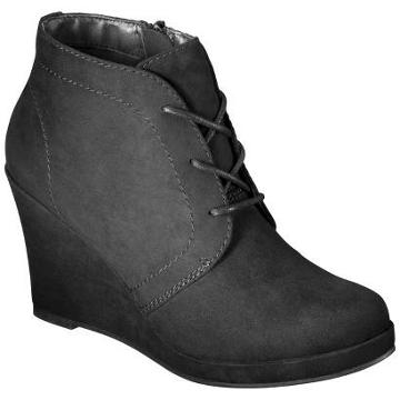 Women's Mossimo Estella Wedge Booties - Black