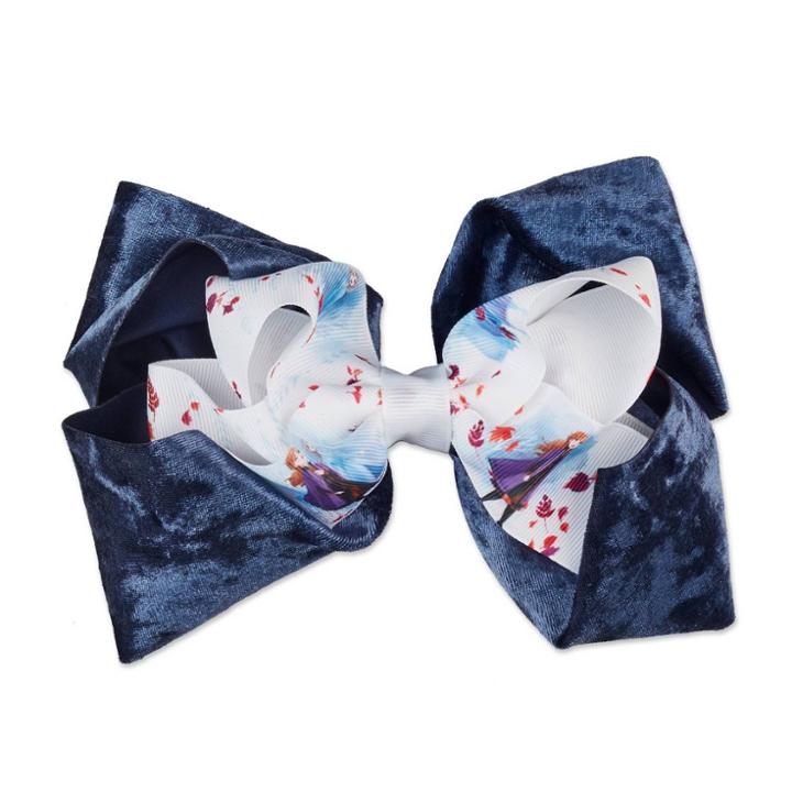 Scunci Frozen 2 Jumbo Salon Clip Bow - 1ct, White Blue
