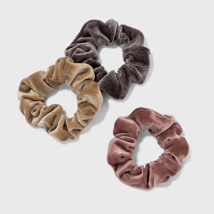 Solid Velvet Hair Twister Set 3pc - Wild Fable