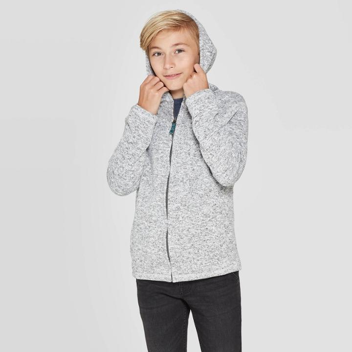 Boys' Long Sleeve Sweatshirt - Cat & Jack Gray S, Boy's,