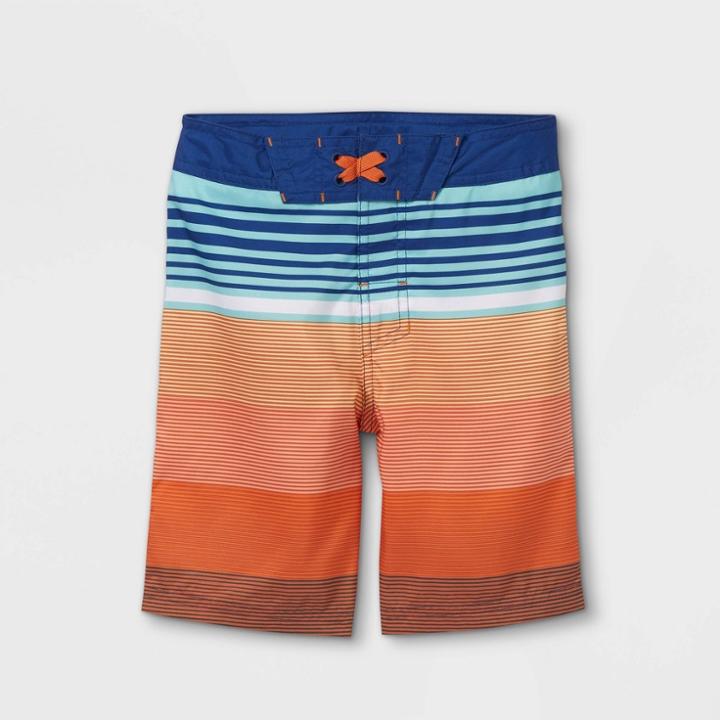 Plusboys' Striped Swim Trunks - Art Class Peach