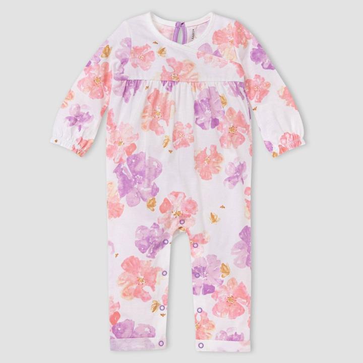 Burt's Bees Baby Girls' Sunny Wildflower Jumpsuit - White