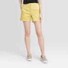 Women's Regular Fit High-rise 5 Chino Shorts - A New Day Green