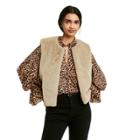 Women's Faux Fur Vest - Nili Lotan X Target Khaki
