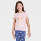 Girls' Short Sleeve Graphic T-shirt - Cat & Jack Blush Pink