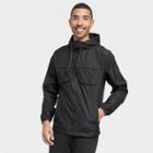 Men's Camo Print Packable Jacket - All In Motion Black
