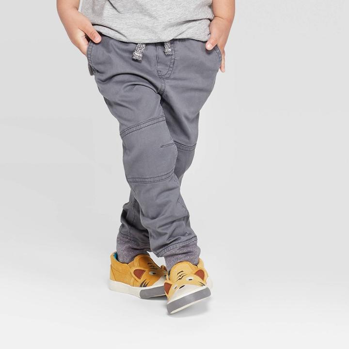 Toddler Boys' Pull-on Pants - Cat & Jack Gray 3t, Toddler Boy's
