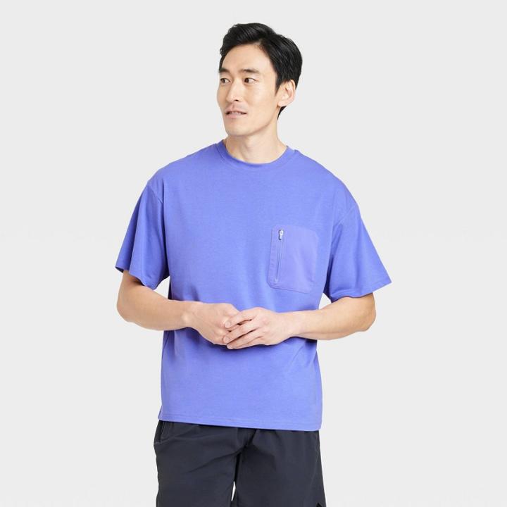 Men's Short Sleeve T-shirt - All In Motion Periwinkle
