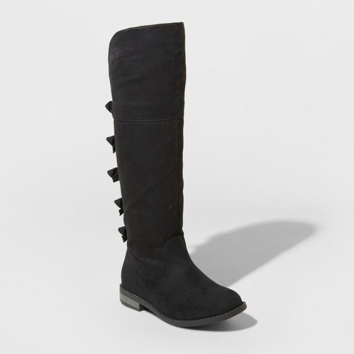 Girls' Leora Tall Boots - Cat & Jack Black