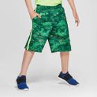 Boys' Printed Lacrosse Shorts - C9 Champion Green Camo Print Xs, Green Crush