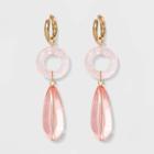 Sugarfix By Baublebar Luxe Drop Earrings - Light Pink, Women's