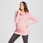 Maternity Textured Cowl Neck Sweatshirt - Isabel Maternity By Ingrid & Isabel Rose Beacon