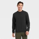 Men's Soft Gym Crewneck Sweatshirt - All In Motion Black