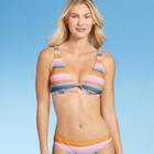 Women's Keyhole Bralette Bikini Top - Shade & Shore Multi