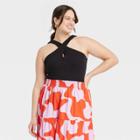 Women's Plus Size Slim Fit Tank Top - Ava & Viv Black X