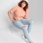 Women's Plus Size Super-high Rise Distressed Skinny Jeans - Wild Fable