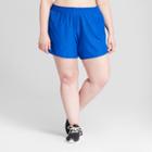 Women's Plus Size Core Run Shorts - C9 Champion Groove Blue Emboss