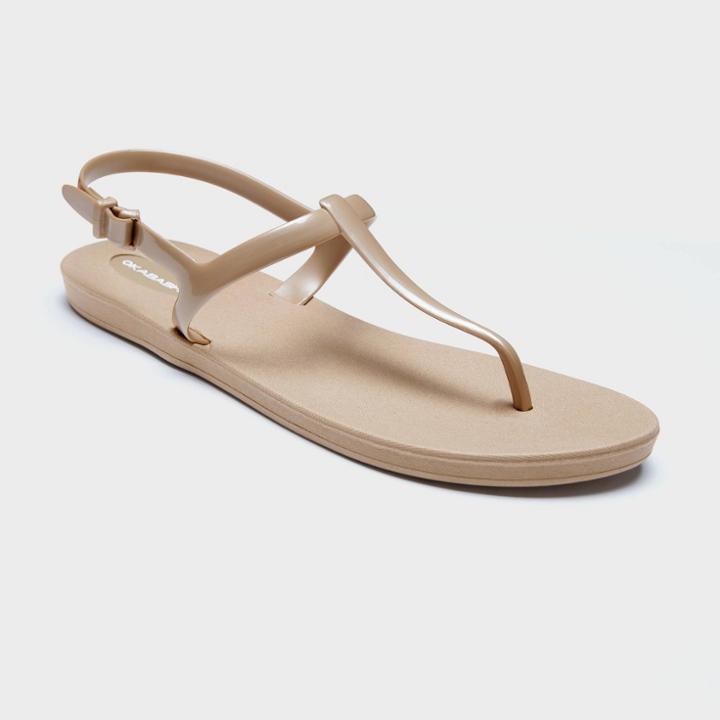 Women's Path T Strap Sandals Sandals - Okabashi Tan