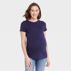 Short Sleeve Jersey Maternity T-shirt - Isabel Maternity By Ingrid & Isabel Blue