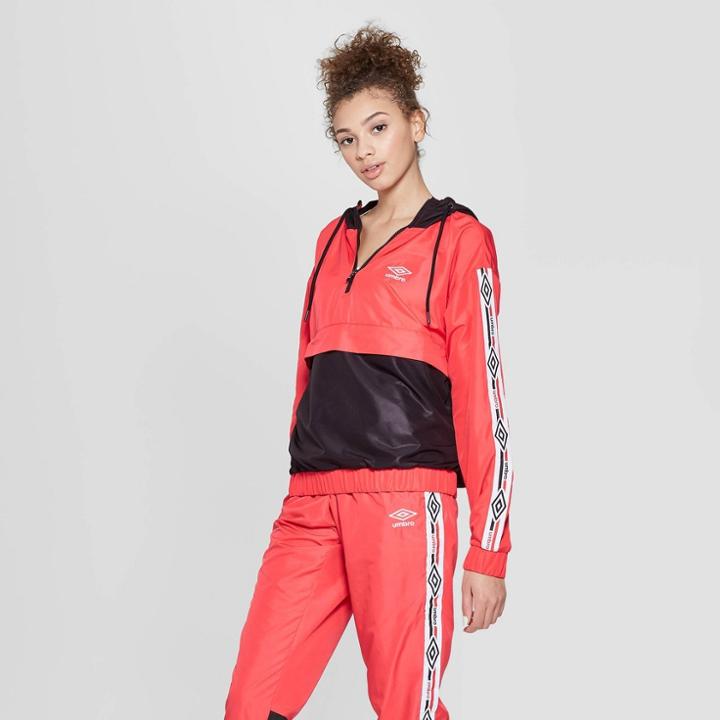 Target Umbro Women's Windbreaker Flash Red