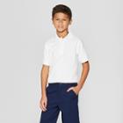 Petitefrench Toast Boys' Short Sleeve Pique Uniform Polo Shirt - White S, Boy's,