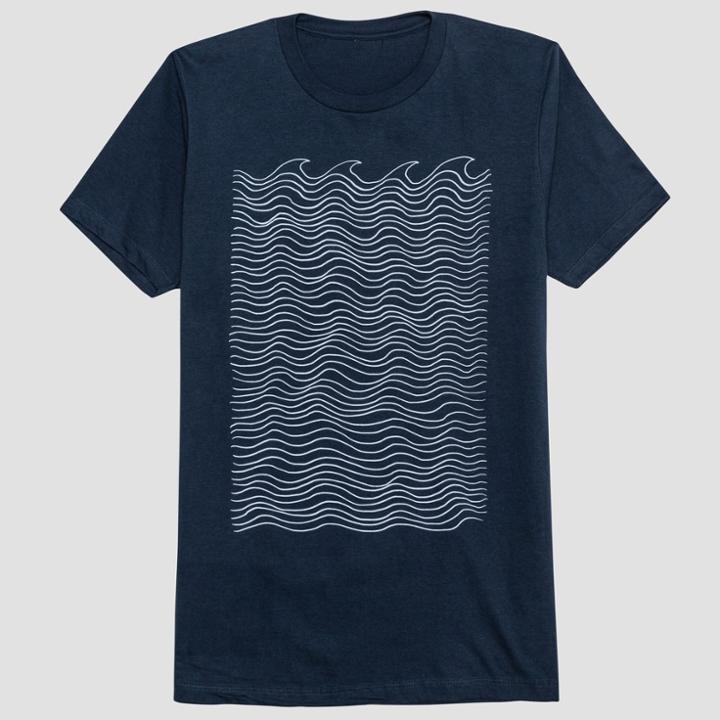 Hybrid Apparel Men's Customs Short Sleeve Graphic T-shirt - Xavier Navy