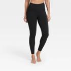Women's Contour Flex High-waisted Ribbed 7/8 Leggings 24.7 - All In Motion Black