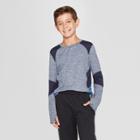 Boys' Novelty Pieced Long Sleeve T-shirt - C9 Champion Navy Heather
