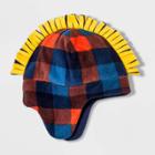 Boys' Fleece Mohawk Hat - Cat & Jack Orange Plaid