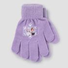 Girls' Frozen Snowflake Icon Gloves, Purple