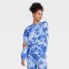 Women's Reversible French Terry Pullover Sweatshirt - Joylab Blue