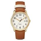 Women's Timex Easy Reader Watch With Leather Strap - Brown Tw2r62700jt,