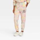 Women's Keith Haring Tie-dye Graphic Jogger Pants - Pale Peach