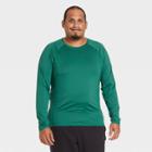 Men's Long Sleeve Fitted T-shirt - All In Motion Green